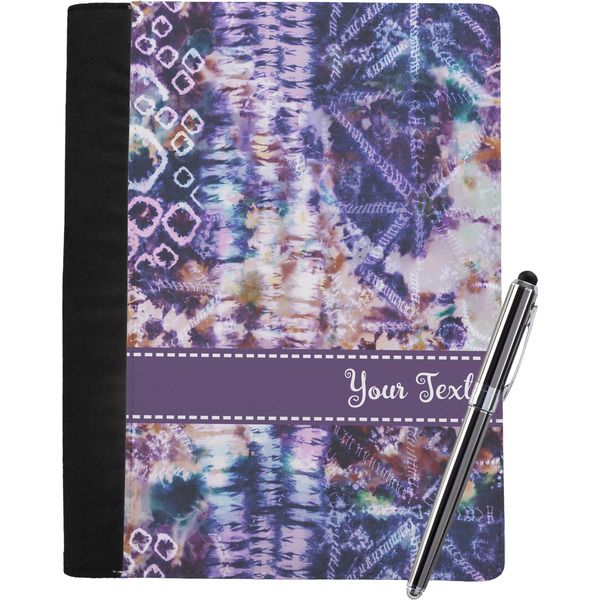 Custom Tie Dye Notebook Padfolio - Large w/ Name or Text