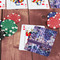 Tie Dye On Table with Poker Chips