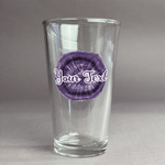 Tie Dye Pint Glass - Full Color Logo (Personalized)