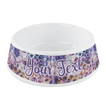 Tie Dye Plastic Dog Bowl - Small (Personalized)