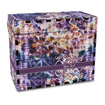 Tie Dye Wood Recipe Box - Full Color Print (Personalized)