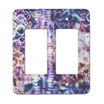 Tie Dye Rocker Style Light Switch Cover - Two Switch