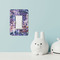 Tie Dye Rocker Light Switch Covers - Single - IN CONTEXT