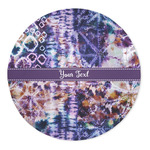 Tie Dye 5' Round Indoor Area Rug (Personalized)