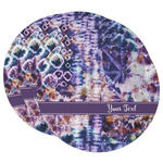 Tie Dye Round Paper Coasters w/ Name or Text