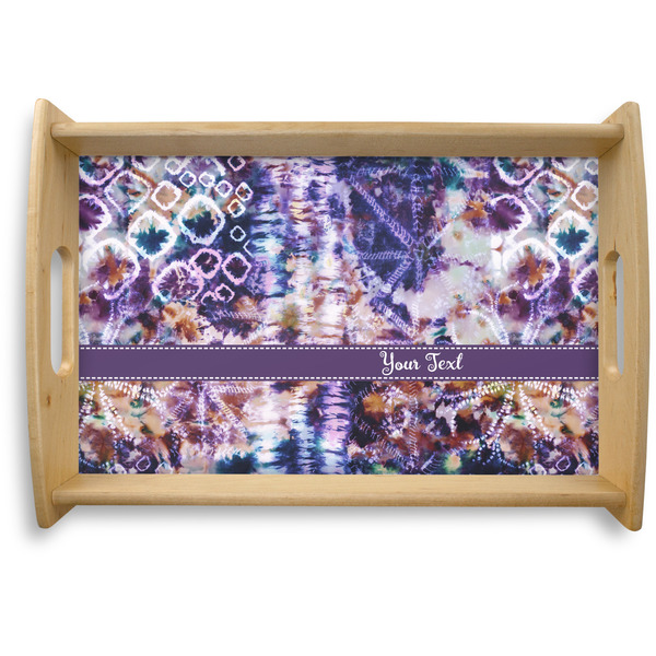 Custom Tie Dye Natural Wooden Tray - Small (Personalized)