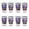 Tie Dye Shot Glassess - Two Tone - Set of 4 - APPROVAL