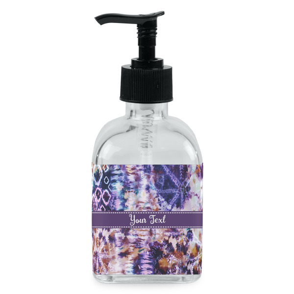 Custom Tie Dye Glass Soap & Lotion Bottle - Single Bottle (Personalized)