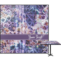 Tie Dye Square Table Top - 24" (Personalized)