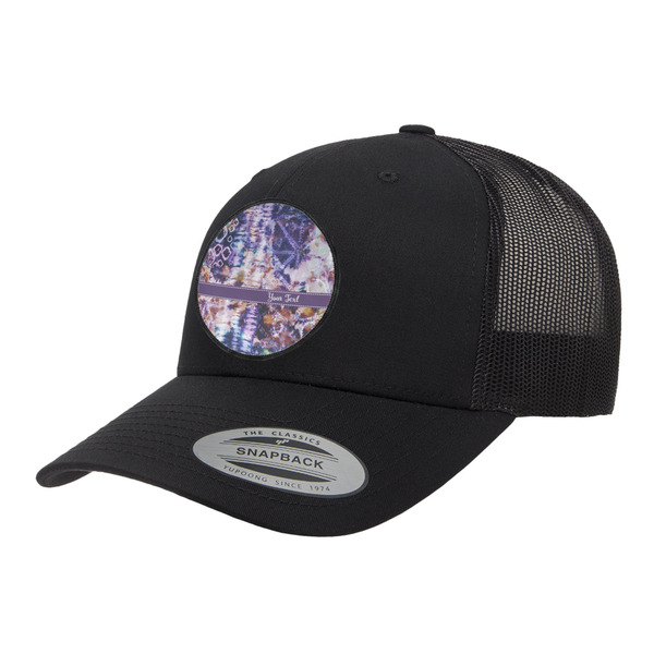 Custom Tie Dye Trucker Hat - Black (Personalized)