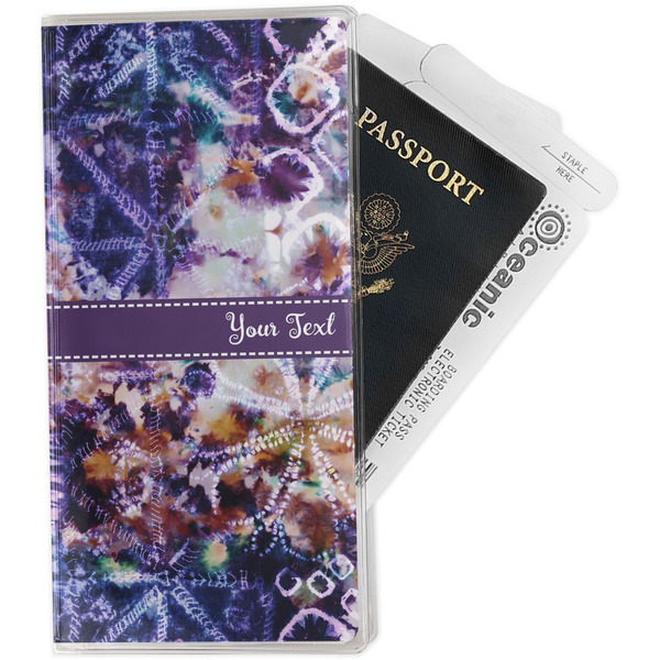 Custom Tie Dye Travel Document Holder