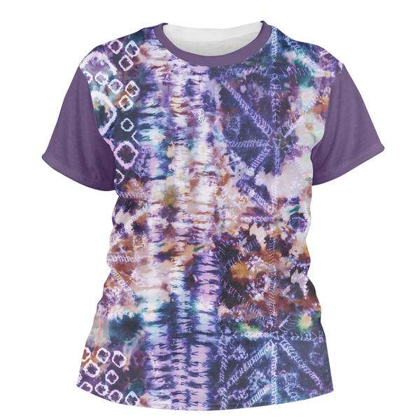 Custom Tie Dye Women's Crew T-Shirt - Medium