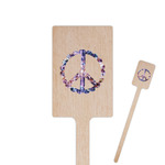 Tie Dye 6.25" Rectangle Wooden Stir Sticks - Double Sided