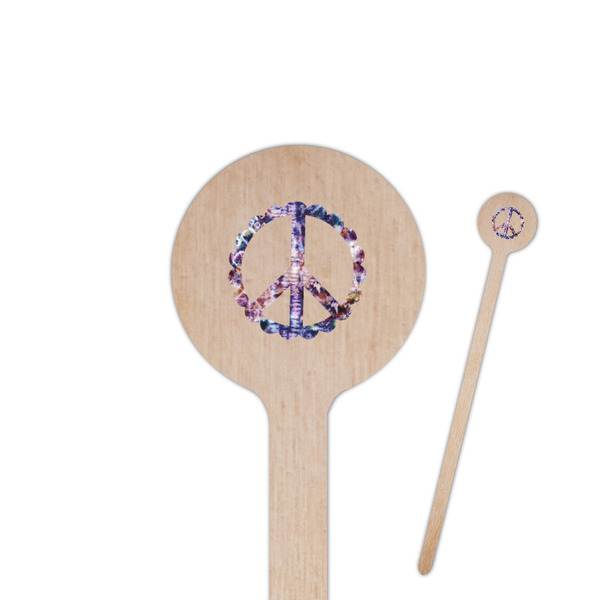 Custom Tie Dye 7.5" Round Wooden Stir Sticks - Double Sided