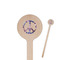 Tie Dye Wooden 7.5" Stir Stick - Round - Closeup