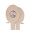 Tie Dye Wooden Food Pick - Oval - Single Sided - Front & Back