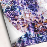 Tie Dye Wrapping Paper Sheets (Personalized)