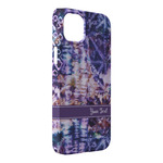 Tie Dye iPhone Case - Plastic - iPhone 14 Plus (Personalized)