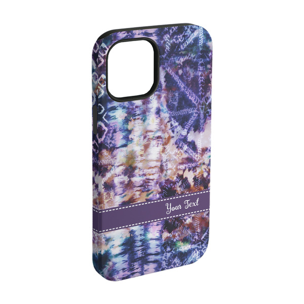 Custom Tie Dye iPhone Case - Rubber Lined - iPhone 15 (Personalized)