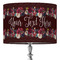 Boho 16" Drum Lampshade - ON STAND (Fabric)