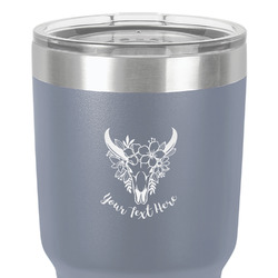 Boho 30 oz Stainless Steel Tumbler - Grey - Double-Sided (Personalized)