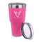 Boho 30 oz Stainless Steel Ringneck Tumblers - Pink - LID OFF