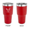 Boho 30 oz Stainless Steel Ringneck Tumblers - Red - Single Sided - APPROVAL