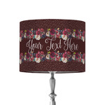 Boho 8" Drum Lamp Shade - Fabric (Personalized)