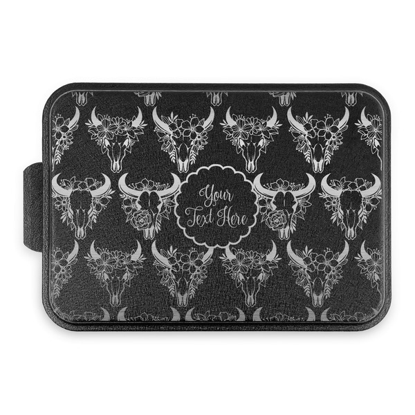 Custom Boho Aluminum Baking Pan with Black Lid (Personalized)