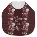 Boho Jersey Knit Baby Bib w/ Name or Text