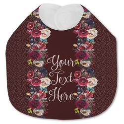 Boho Jersey Knit Baby Bib w/ Name or Text