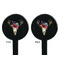 Boho Black Plastic 7" Stir Stick - Double Sided - Round - Front & Back