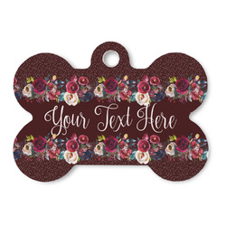 Boho Bone Shaped Dog ID Tag - Large (Personalized)