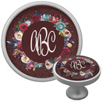 Boho Cabinet Knob (Silver) (Personalized)