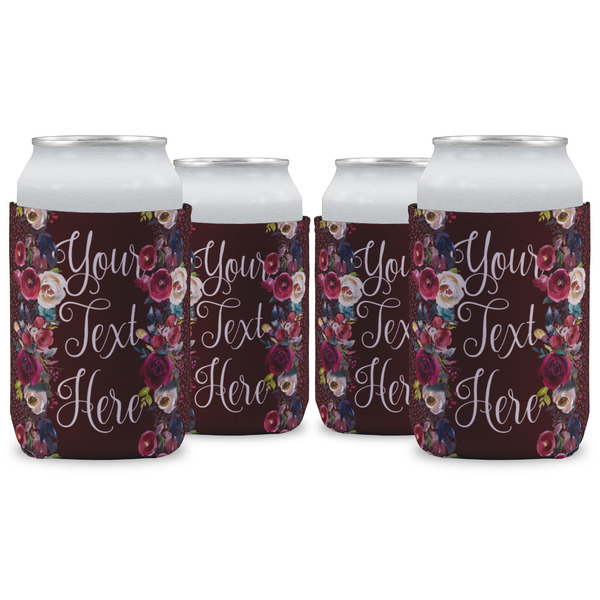 Custom Boho Can Cooler (12 oz) - Set of 4 w/ Name or Text