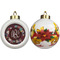 Boho Ceramic Christmas Ornament - Poinsettias (APPROVAL)