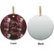 Boho Ceramic Flat Ornament - Circle Front & Back (APPROVAL)