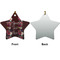 Boho Ceramic Flat Ornament - Star Front & Back (APPROVAL)