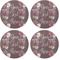 Boho Coaster Round Rubber Back - Apvl