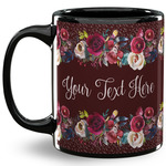 Boho 11 Oz Coffee Mug - Black (Personalized)