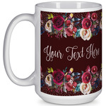 Boho 15 Oz Coffee Mug - White (Personalized)