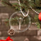 Boho Engraved Glass Ornaments - Round (Lifestyle)