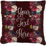 Boho Faux-Linen Throw Pillow 20" (Personalized)