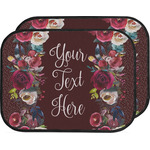 Boho Car Floor Mats (Back Seat) (Personalized)