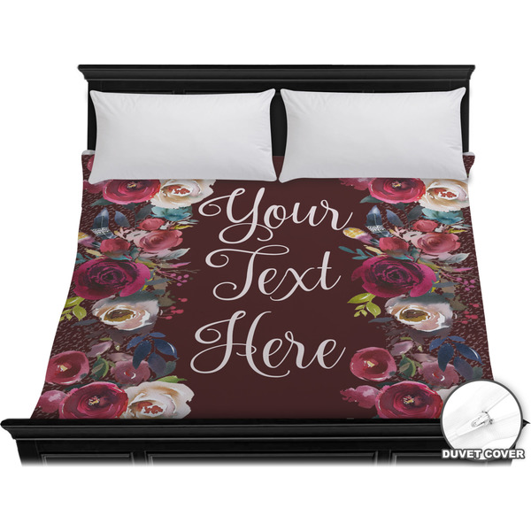 Custom Boho Duvet Cover - King (Personalized)