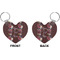 Boho Heart Keychain (Front + Back)