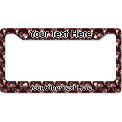 Boho License Plate Frame - Style B (Personalized)