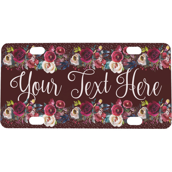 Custom Boho Mini/Bicycle License Plate (Personalized)