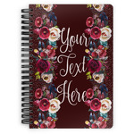 Boho Spiral Notebook - 7x10 w/ Name or Text