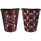 Boho Trash Can Black - Front and Back - Apvl